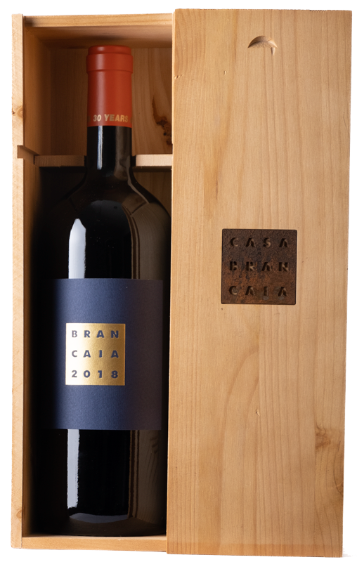 Brancaia IL BLU Rosso IGT 2018 - 3l Doppelmagnum in 1er Holzkiste 
