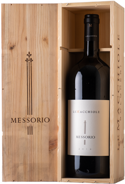 Messorio le Macchiole Merlot Toscana IGT 2017- 1.5l Magnum mit Holzkiste