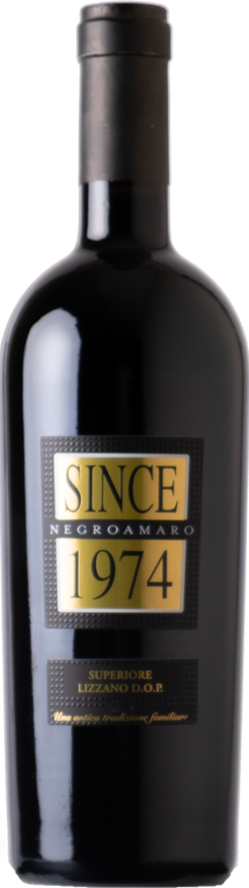 Since 1974 Negroamaro Superiore DOP 2016 - 1.5l in Holzkiste
