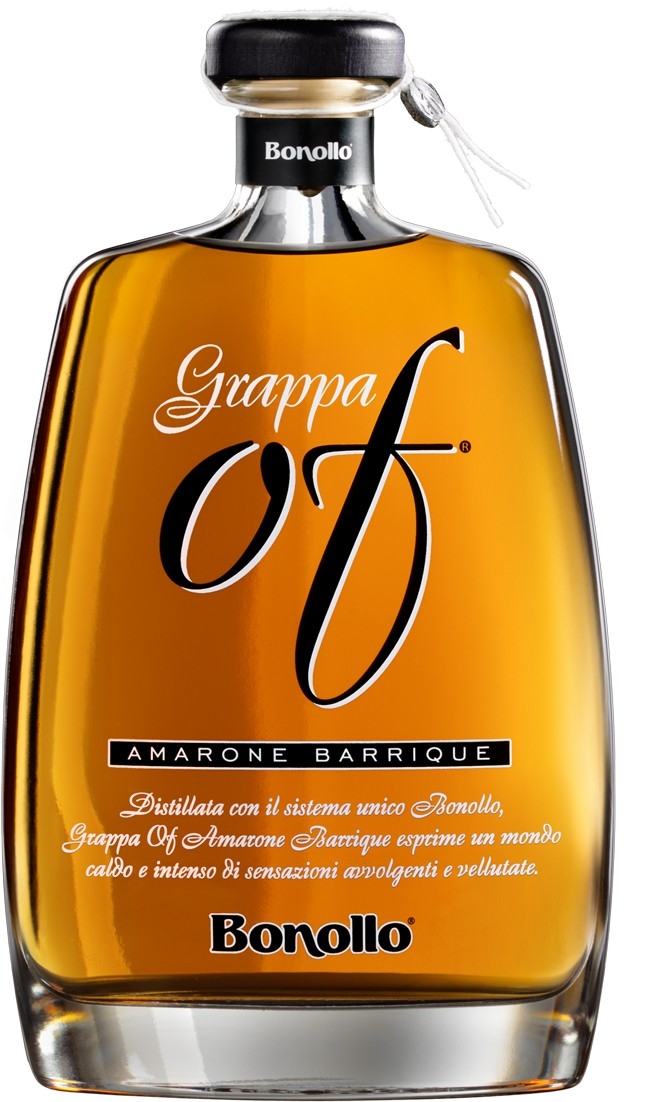 Bonollo Grappa Of Amarone Barrique Tasting Set mit zwei Gläsern - 0.35 L